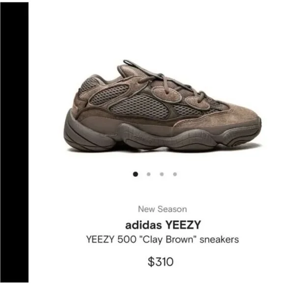 adidas YEEZY 500 Earth Tone Sneakers - Picture 1 of 7